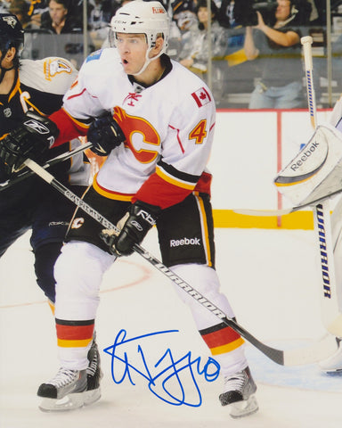 ALEX TANGUAY SIGNED CALGARY FLAMES 8X10 PHOTO