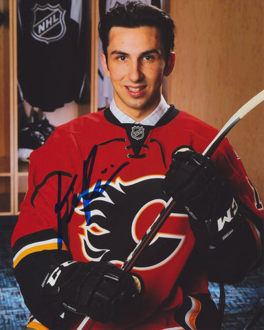 EMILE POIRIER SIGNED CALGARY FLAMES 8X10 PHOTO