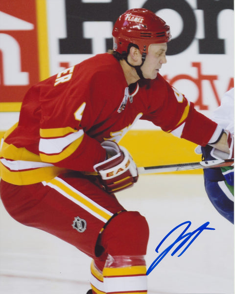Jay Bouwmeester Calgary Flames Autographed Signed Hockey 8x10 Photo