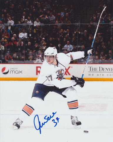 DENIS GREBESHKOV SIGNED EDMONTON OILERS 8X10 PHOTO