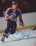 MIKE KRUSHELNYSKI SIGNED EDMONTON OILERS 8X10 PHOTO 2
