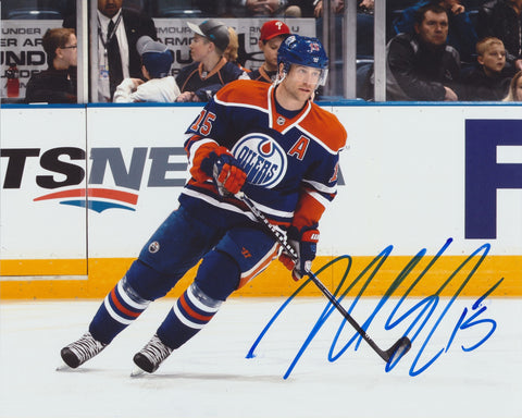 NICK SCHULTZ SIGNED EDMONTON OILERS 8X10 PHOTO 2