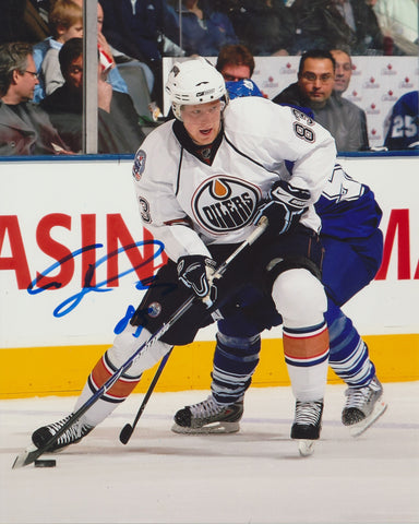 ALES HEMSKY SIGNED EDMONTON OILERS 8X10 PHOTO