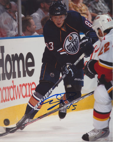 ALES HEMSKY SIGNED EDMONTON OILERS 8X10 PHOTO 2