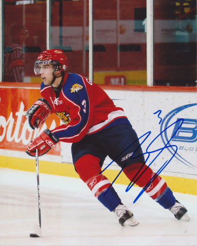 BRANDON GORMLEY SIGNED MONCTON WILDCATS 8X10 PHOTO