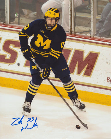 ZACH WERENSKI SIGNED MICHIGAN WOLVERINES 8X10 PHOTO