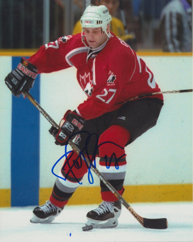 SHAYNE CORSON SIGNED TEAM CANADA 8X10 PHOTO
