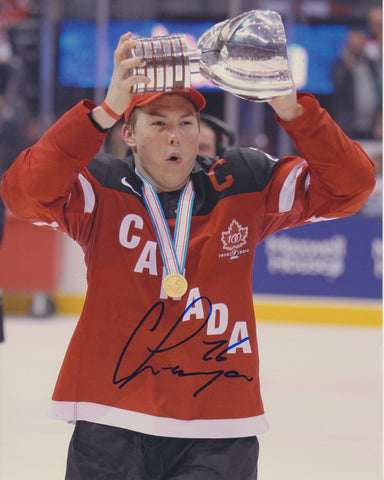CURTIS LAZAR SIGNED TEAM CANADA 8X10 PHOTO 2