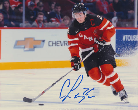 CURTIS LAZAR SIGNED TEAM CANADA 8X10 PHOTO 3