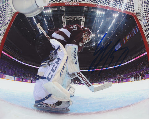 KRISTERS GUDLEVSKIS SIGNED TEAM LATVIA 8X10 PHOTO 2