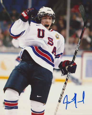 JUSTIN FAULK SIGNED TEAM USA 8X10 PHOTO