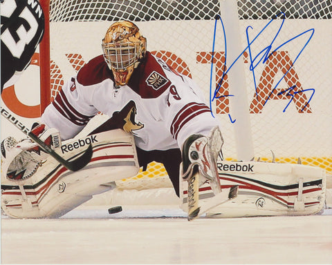 LOUIS DOMINGUE SIGNED ARIZONA COYOTES 8X10 PHOTO