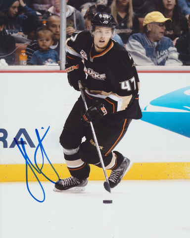 HAMPUS LINDHOLM SIGNED ANAHEIM DUCKS 8X10 PHOTO