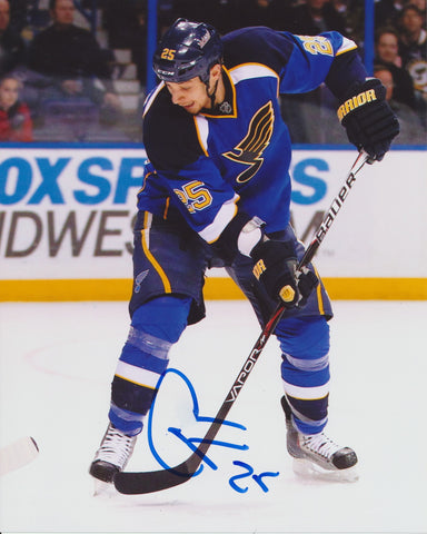 CHRIS STEWART SIGNED ST. LOUIS BLUES 8X10 PHOTO 2
