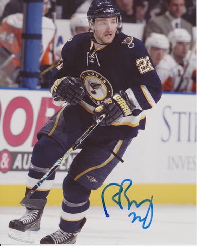 BRAD BOYES SIGNED ST. LOUIS BLUES 8X10 PHOTO 2