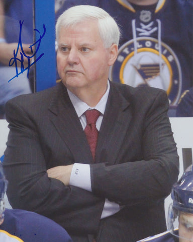 KEN HITCHCOCK SIGNED ST. LOUIS BLUES 8X10 PHOTO