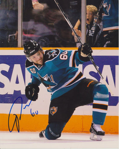 JASON DEMERS SIGNED SAN JOSE SHARKS 8X10 PHOTO 3