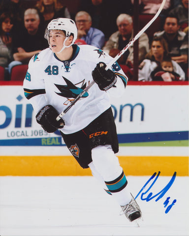 TOMAS HERTL SIGNED SAN JOSE SHARKS 8X10 PHOTO 2
