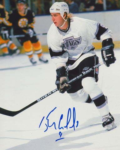 BERNIE NICHOLLS SIGNED LOS ANGELES KINGS 8X10 PHOTO