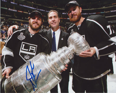 JOHN STEVENS SIGNED LOS ANGELES KINGS 8X10 PHOTO
