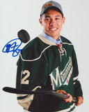 MATHEW DUMBA SIGNED MINNESOTA WILD 8X10 PHOTO