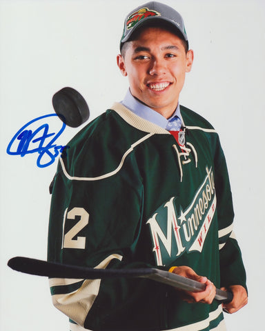 MATHEW DUMBA SIGNED MINNESOTA WILD 8X10 PHOTO