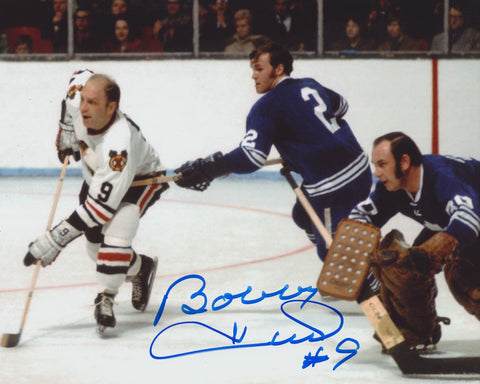 BOBBY HULL SIGNED CHICAGO BLACKHAWKS 8X10 PHOTO 4