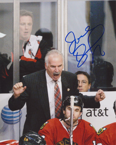 JOEL QUENNEVILLE SIGNED CHICAGO BLACKHAWKS 8X10 PHOTO