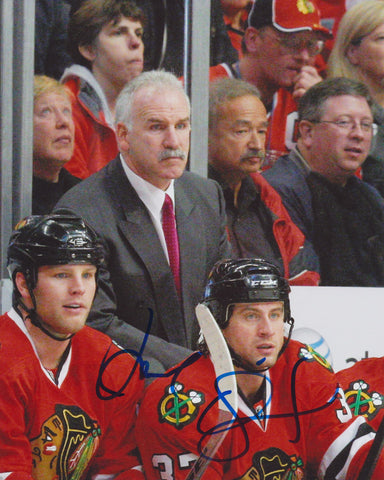 JOEL QUENNEVILLE SIGNED CHICAGO BLACKHAWKS 8X10 PHOTO 2