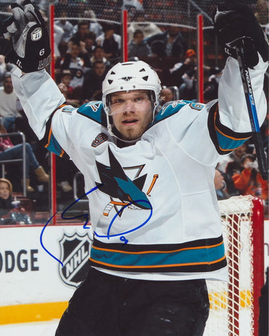 MILAN MICHALEK SIGNED SAN JOSE SHARKS 8X10 PHOTO