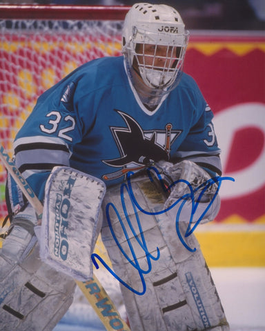 ARTURS IRBE SIGNED SAN JOSE SHARKS 8X10 PHOTO