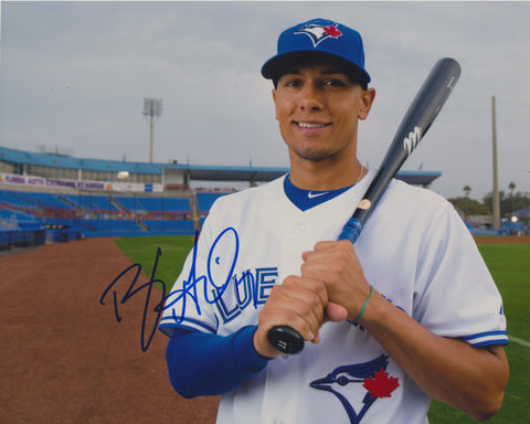 RYAN GOINS SIGNED TORONTO BLUE JAYS 8X10 PHOTO