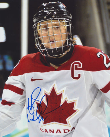 HAYLEY WICKENHEISER SIGNED TEAM CANADA 8X10 PHOTO