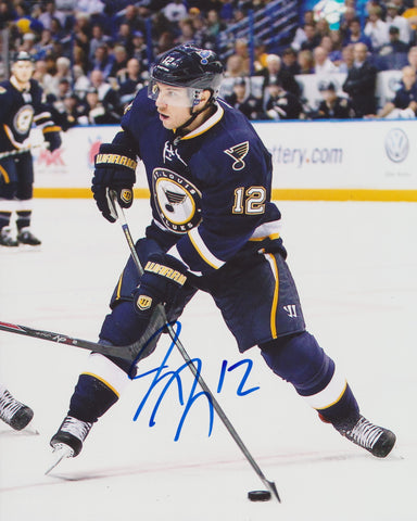 DEREK ROY SIGNED ST. LOUIS BLUES 8X10 PHOTO