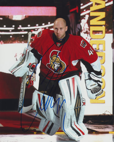 CRAIG ANDERSON SIGNED OTTAWA SENATORS 8X10 PHOTO 3