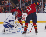 JONATHAN HUBERDEAU & ALEKSANDER BARKOV SIGNED FLORIDA PANTHERS 8X10 PHOTO