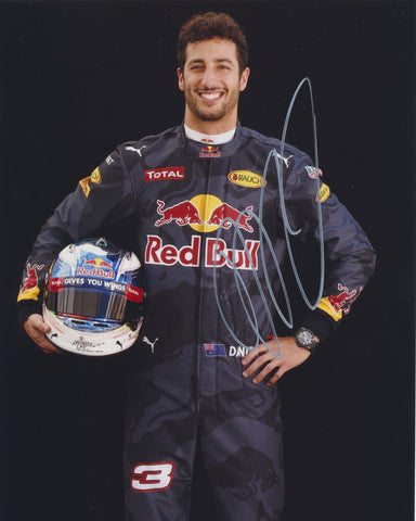 DANIEL RICCIARDO SIGNED INFINITI RED BULL RACING F1 FORMULA 1 8X10 PHOTO 14
