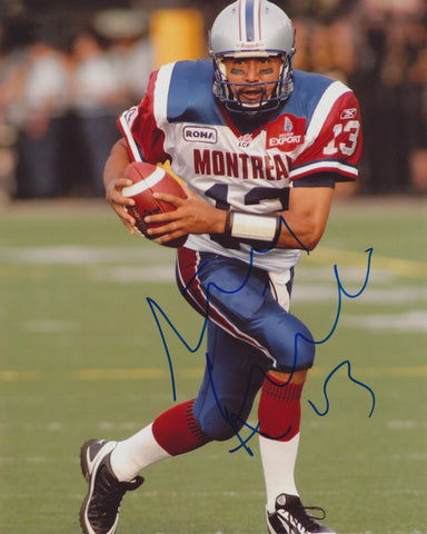 ANTHONY CALVILLO SIGNED MONTREAL ALOUETTES 8X10 PHOTO 5