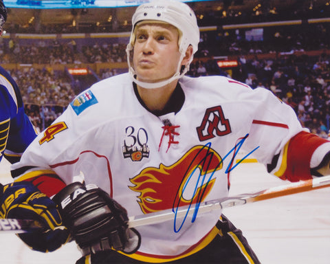 JAY BOUWMEESTER SIGNED CALGARY FLAMES 8X10 PHOTO 5