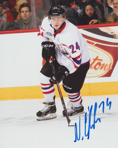 NIKOLAJ EHLER SIGNED CHL TOP PROSPECTS GAME 8X10 PHOTO