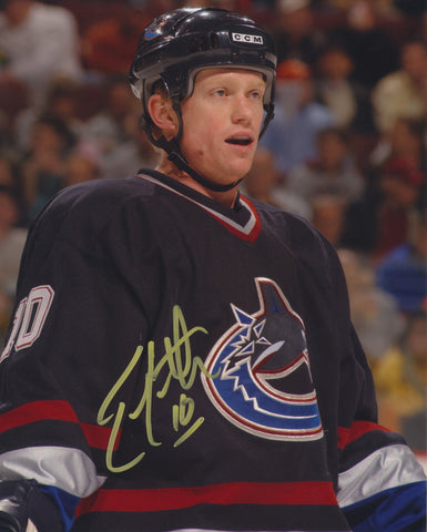 TREVOR LETOWSKI SIGNED VANCOUVER CANUCKS 8X10 PHOTO