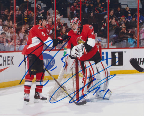 CODY CECI AND CRAIG ANDERSON SIGNED OTTAWA SENATORS 8X10 PHOTO