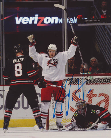 ANTOINE VERMETTE SIGNED COLUMBUS BLUE JACKETS 8X10 PHOTO