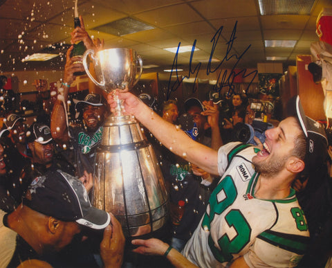 ANDY FANTUZ SIGNED SASKATCHEWAN ROUGHRIDERS 8X10 PHOTO