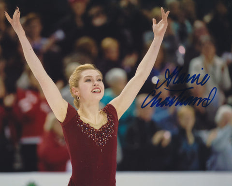 ALAINE CHARTRAND SIGNED FIGURE SKATING 8X10 PHOTO