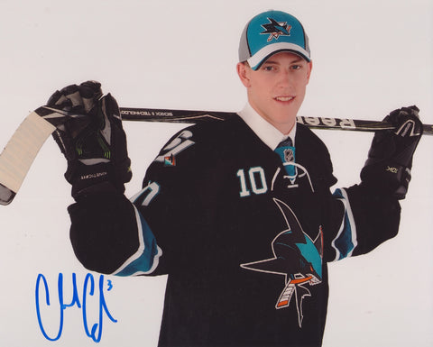 CHARLIE COYLE SIGNED SAN JOSE SHARKS 8X10 PHOTO