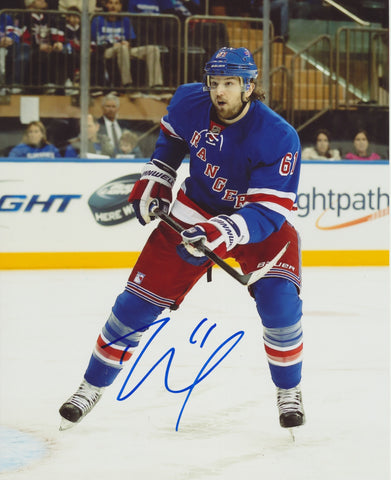 RICK NASH SIGNED NEW YORK RANGERS 8X10 PHOTO