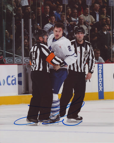 LUKE SCHENN SIGNED TORONTO MAPLE LEAFS 8X10 PHOTO