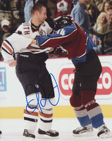 JASON SMITH SIGNED EDMONTON OILERS 8X10 PHOTO