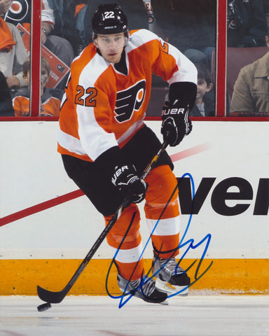 LUKE SCHENN SIGNED PHILADELPHIA FLYERS 8X10 PHOTO 5